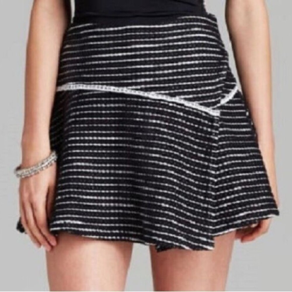 🌼 FINAL PRICE Free People Black Stripe Bento Skirt